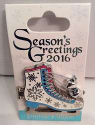 19612 - Season's Greetings Ice Skates - Anna and Elsa Ice Skates alternate image