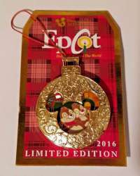 EPCOT Holidays Around The World 2016 - DVC Epcot Holiday Around the World - Chip and Dale 2016 - WDW