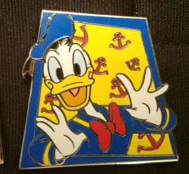 Deluxe Pin Starter Set of 8 - Donald Start with Anchors in Background - MLT