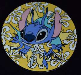 6982 - Elisabete Gomes August 2004 5 pin set - Stitch among flowers - Disney Auctions alternate image