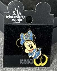 21506 - Minnie Mouse Birthstone Jeweled Bow Collection - March alternate image