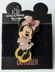 21512 - Minnie Mouse Birthstone Jeweled Bow Collection - October alternate image
