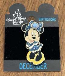 21514 - Minnie Mouse Birthstone Jeweled Bow Collection - December alternate image