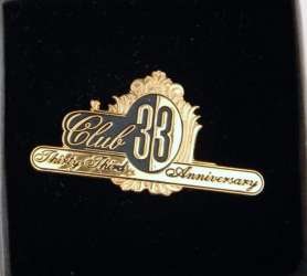 17692 - Club 33 - Thirty Third Anniversary Name Tag Logo - Disneyland Resort alternate image