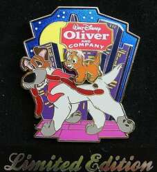 216 - Oliver and Company - Oliver riding Dodger's back - Disney Store UK alternate image