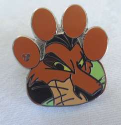 2017 Hidden Mickey - The Lion King Characters - Scar in a Paw Print - WDW