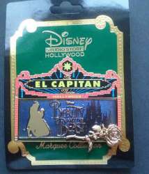 14220 - Grand Pin Trading Event - Beauty and the Beast Live Action - 5-Pin Set - El Capitan Theatre Marquee - Disney Studio Store Hollywood / Soda Fountain alternate image