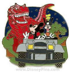 DINOSAUR with Goofy & Mickey