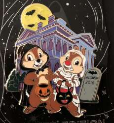22187 - Halloween 2016 - Chip & Dale at Haunted Mansion - Walt Disney Imagineering alternate image
