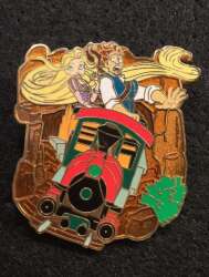 22720 - Princesses and Princes on Thrill Rides - Big Thunder Mountain - Rapunzel and Flynn - Walt Disney Imagineering alternate image