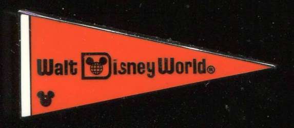 WDW Hidden Mickey Series 2010: Pennants Collection - Orange COMPLETER - WDW