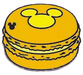 '2015 Hidden Mickey - Macarons - Yellow Macaron - WDW'