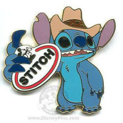 Characters Holding Name Tags - Stitch