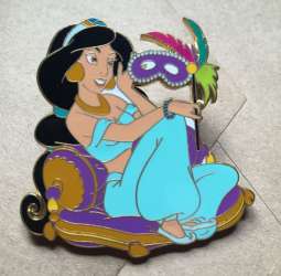 15685 - Mickey's Parti Gras - Princess Framed Pin Set (Jasmine ONLY) - Walt Disney World alternate image