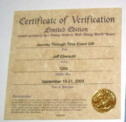 23725 - Journey Through Time Pin Event 2003 - Journey Through Time Event Gift - Walt Disney World alternate image