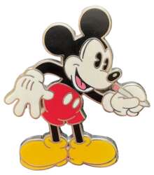 'Mickey Mouse Pin Booster Set - Pie Eyed Mickey Writing with Pencil - MLT'