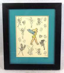 Tinker Bell Framed Sketch Pin Set