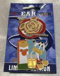 24155 - GenEARation D - Eat Ticket Pin Set - Donald ONLY - Walt Disney World alternate image