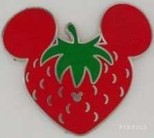 7335 - WDW Hidden Mickey Series 2008: Fruit Mickey Icons - Strawberry (COMPLETER) - Walt Disney World alternate image