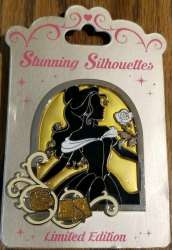 19239 - Stunning Silhouette - Belle Jumbo Limited Edition Pin - Disney Store US alternate image