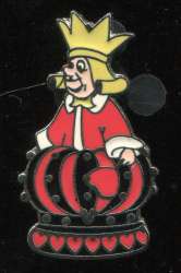2008 Hidden Mickey - Alice In Wonderland Chess Collection - King of Hearts - DLR