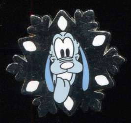 2007 Hotel Hidden Mickey - Snowflake - Pluto - DLR