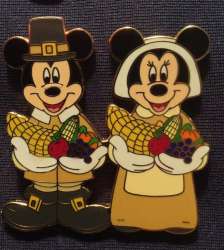 1063 - Thanksgiving - Mickey & Minnie Mouse Pilgrims - Walt Disney World alternate image