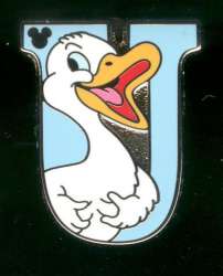 2011 Hidden Mickey - Alphabet Letters - U for Ugly Duckling - DLR