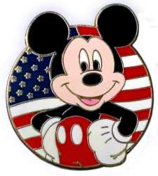 Jerry Liegh - Mickey Round American Flag