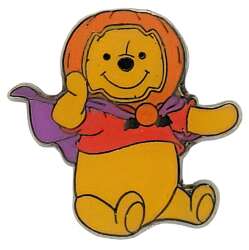 Pooh Wearing Pumpkin and Cape
