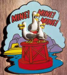 Finding Nemo - Mine! Mine! Mine! Free-D Seagulls on Buoy - WDW