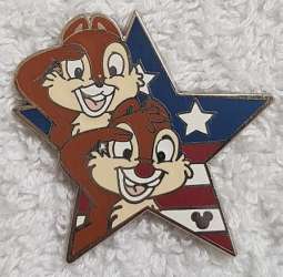 8730 - DLR Hidden Mickey Series 2009: Patriotic Star Salute Collection - Chip and Dale - Disneyland Resort alternate image