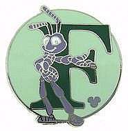 2009 Hidden Mickey - Alphabet - F for Flik - WDW