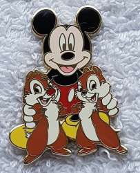 Mickey Mouse and Friends - 4 Pin Booster Collection - Mickey with Chip and Dale - MLT