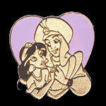 Aladdin and Jasmine Heart