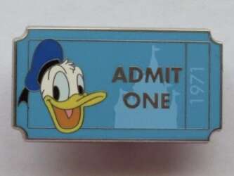 26198 - Admit One Ticket 1971 - Donald Duck - Walt Disney World alternate image