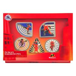 Incredibles 2 Limited Edition 5-Pin Set - Mr. Incredible, Mrs. Incredible, Dash, Violet and Jack Jack - DSUS