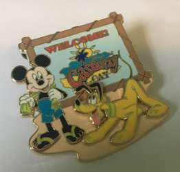 Castaway Cay Sign with Mickey and Pluto