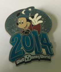 2014 Dated Year Pins - WDW - 2014 Dated - Sorcerer Mickey Mouse - WDW