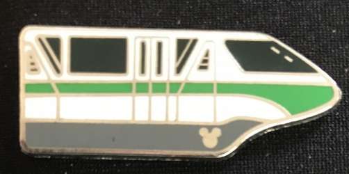 WDW Hidden Mickey Series 2007: Monorails - Monorail Green - WDW