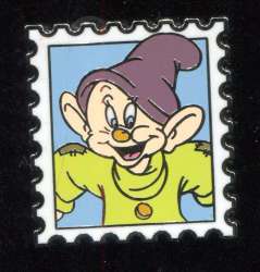 Magical Mystery Pins Series 10 - Dopey Postage Stamp - MLT