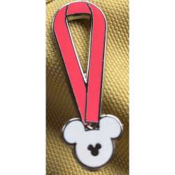 47638 - WDW Hidden Mickey Series 2010: Mickey Lanyard Collection - Pink lanyard (3 of 5) - Walt Disney World alternate image