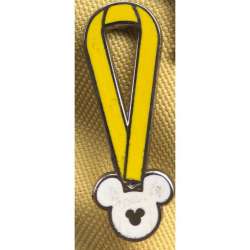 17272 - WDW Hidden Mickey Series 2010: Mickey Lanyard Collection - Yellow Lanyard (5 of 5) - Walt Disney World alternate image