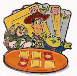 Board Game Free-D Pin Series - Matching Card Game - Toy Story - HKDL