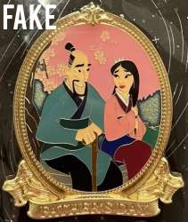 28094 - Father's Day - 2019 - Mulan and Fa Zhou Gold Frame - Walt Disney Imagineering alternate image