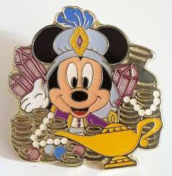 Tokyo DisneySea Abu&#039;s Bazaar Game Prizes - Cave of Wonders Collection - Mickey in Treasure with Magic Lamp - TDR