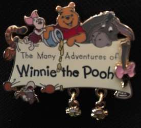 The Many Adventures of Winnie the Pooh Dangle Logo with Bees - MLT