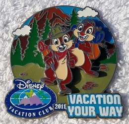 Chip and Dale hiking in mountains