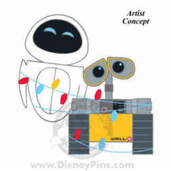 Christmas 2008 - Wall-E and Eve Holiday Jumbo with Lights - DSSH