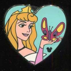 DLR/WDW Hidden Mickey Series 2010: Princess Heart and Butterfly Collection - Aurora - MLT